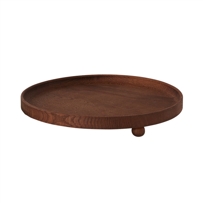 Inka Wood Tray Round - Large - Dark par OYOY Living Design - The Canada Day Sale - 15% Off Storewide* | Jourès