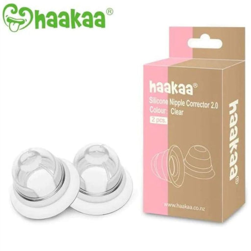 Correcteur de mamelon inversé en silicone Haakaa - Ens. de 2 par Haakaa - Allaitement | Jourès