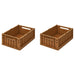 Weston storage box - Pack of 2 - Golden caramel par Liewood - Decoration | Jourès