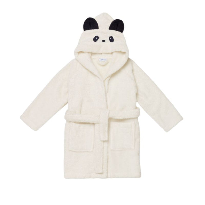 Lily bathrobe - 1 to 4Y - Panda / Creme de la creme par Liewood - Decor and Furniture | Jourès