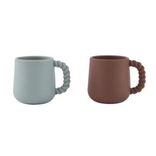 Mellow Cup - Pack of 2 - Choko / Pale mint par OYOY Living Design - OYOY MINI - Plates & Bowls | Jourès