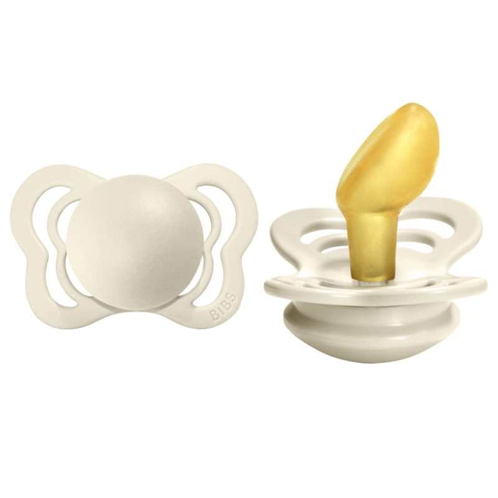 BIBS 6-18 Months Latex Pacifier Couture - Pack of 2 - Ivory par BIBS - Baby | Jourès