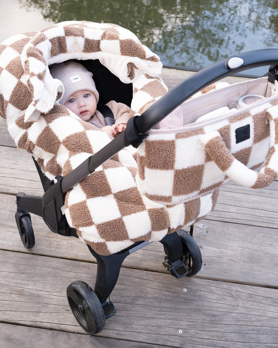 Car Seat Cocoon - Checker Berber par 7AM Enfant Canada - Stroller Accessories | Jourès