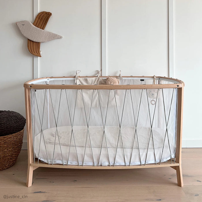KIMI Crib and mattress - Mesh / Desert par Charlie Crane - Baby Rockers, Cribs, Moses and Bedding | Jourès