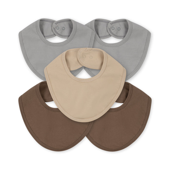 Basic Cotton Bibs - Pack of 5 - Harbor Mist par Konges Sløjd - Breastfeeding | Jourès