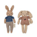Set of 2 Lambwool Plushies - Best Friends Bunnies par Konges Sløjd - Toys & Games | Jourès