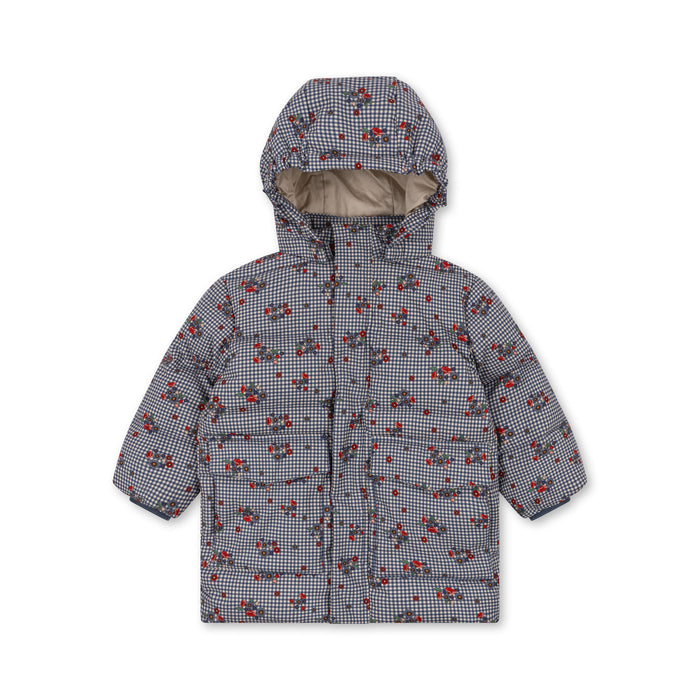 Manteau d'hiver Nutti - 2T à 4T - Blossom Check par Konges Sløjd - Vestes et manteaux d'automne | Jourès