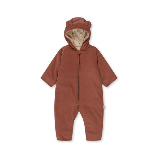 Corduroy Teddy Suit - 3m to 18m - Cedar Wood par Konges Sløjd - Winter onesies & Snowsuits | Jourès
