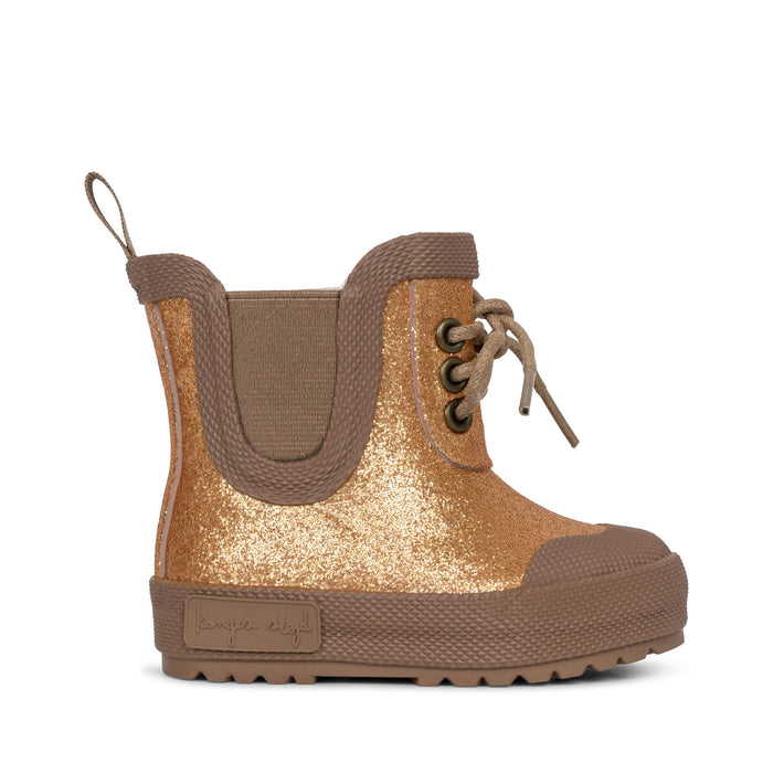 Winter Rubber Thermo Boots - Size 22 to 29 - Glitter / Tan par Konges Sløjd - Konges - Clothes | Jourès