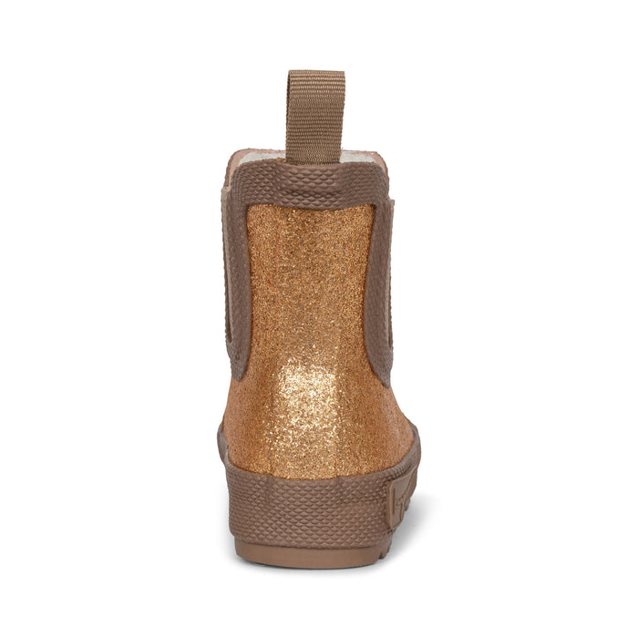 Winter Rubber Thermo Boots - Size 22 to 29 - Glitter / Tan par Konges Sløjd - New in | Jourès