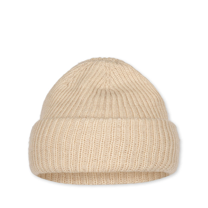 Vitum Wool Hat - 3m to 18m - Almond Milk par Konges Sløjd - Outerwear | Jourès