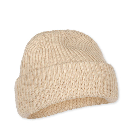 Vitum Wool Hat - 3m to 18m - Almond Milk par Konges Sløjd - Gloves & Hats | Jourès