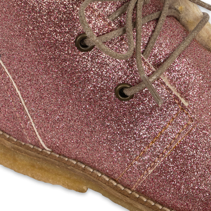 Bottes à paillettes Woolie - Taille 22 à 26 - Canyon Rose par Konges Sløjd - Accessoires | Jourès