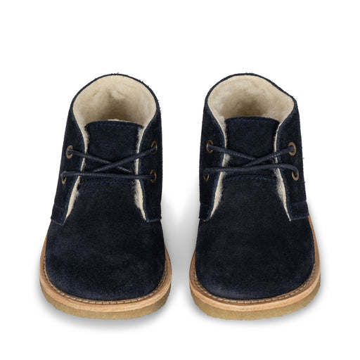 Woolie Leather Boots - Size 22 to 25 - Blue Nights par Konges Sløjd - New in | Jourès