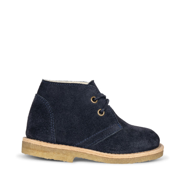Woolie Leather Boots - Size 22 to 25 - Blue Nights par Konges Sløjd - Boots | Jourès