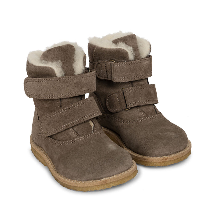 Winter Suede Thermo Boots - Size 22 to 28 - Desert Taupe par Konges Sløjd - Konges Sløjd | Jourès