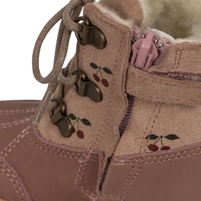 Zuri Winter Boots - Suede - Size 22 to 28 - Canyon Rose par Konges Sløjd - Gifts $100 and more | Jourès