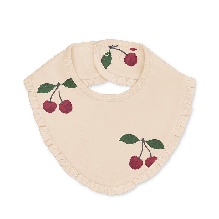 Basic Cotton Bibs - Pack of 2 - Ma grande cerise/ Nouvelle peach par Konges Sløjd - Breastfeeding | Jourès