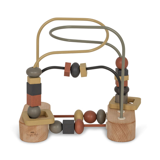 Wooden Beads Game - Beige par Konges Sløjd - Alphabet & Numbers | Jourès