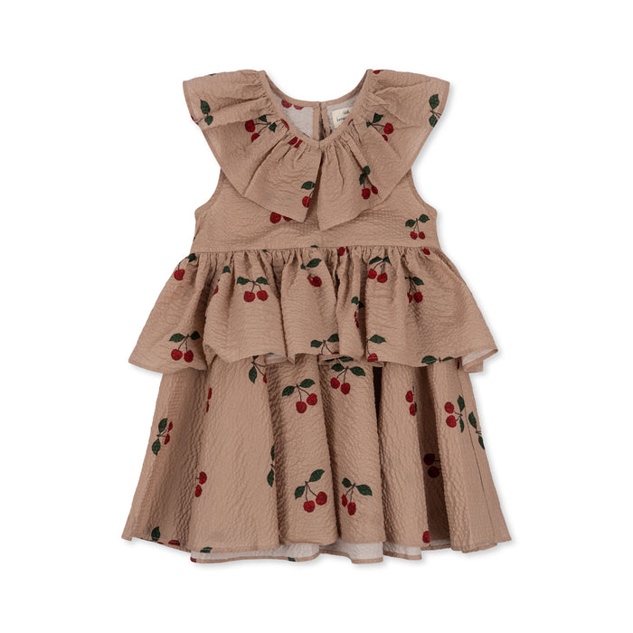 Lunella Dress - 2Y to 4Y - Ma Grande Cerise / Blush par Konges Sløjd - The Sun Collection | Jourès