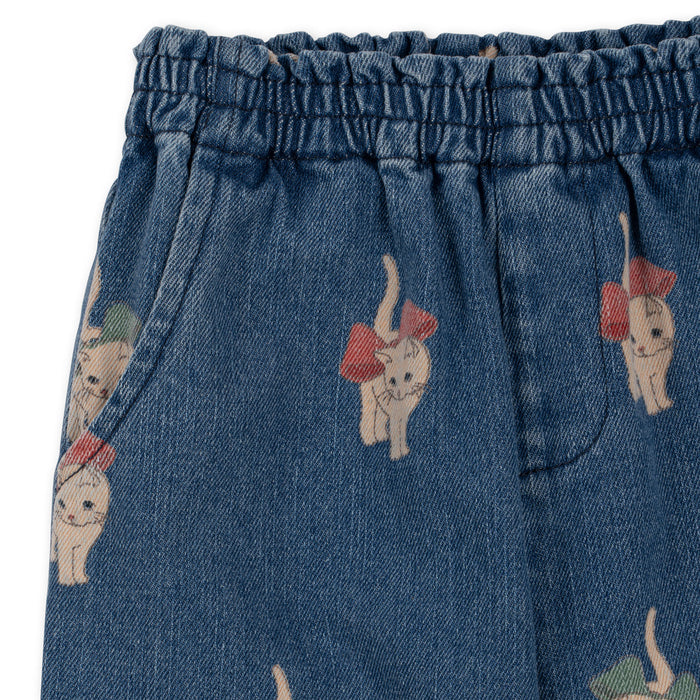 Magot Denim Pants - 2Y to 4Y - Bow Kitty par Konges Sløjd - Dresses & skirts | Jourès