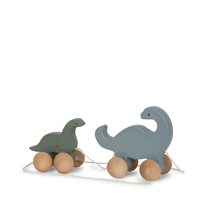 Wooden Toy - Pull-Around - Dino Family par Konges Sløjd - New in | Jourès