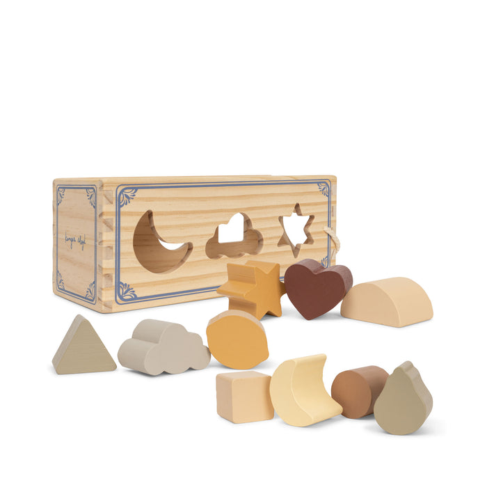 Wooden Shape Sorter - Multi par Konges Sløjd - Alphabet & Numbers | Jourès