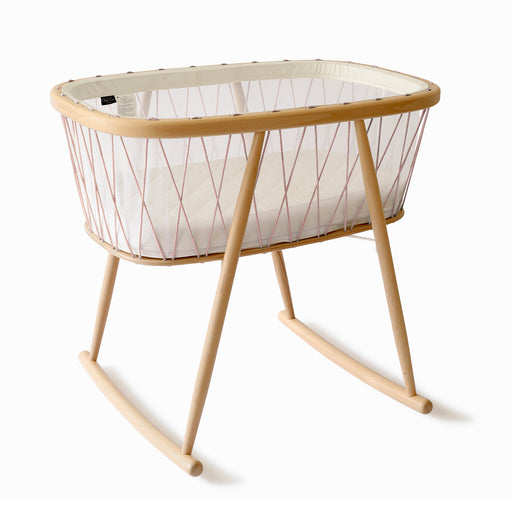 KUMI Craddle and organic mattress - Mesh / Bois de rose par Charlie Crane - Nursery | Jourès