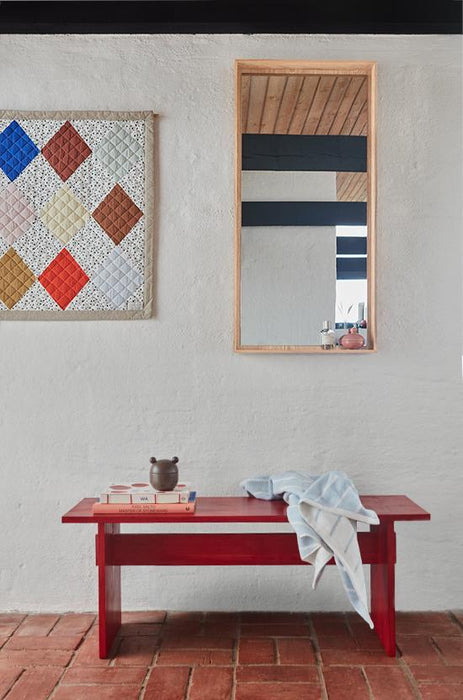 Kotai Bench Wooden - Cherry Red par OYOY Living Design - Nursery | Jourès