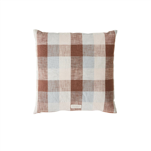 Kyoto Checker Cushion - Dusty Blue par OYOY Living Design - OYOY Mini | Jourès