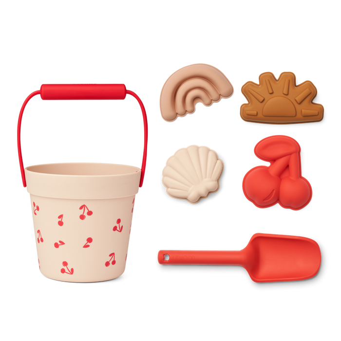 Silicone Dante beach set - Cherries / Apple blossom par Liewood - Toddler - 1 to 3 years old | Jourès