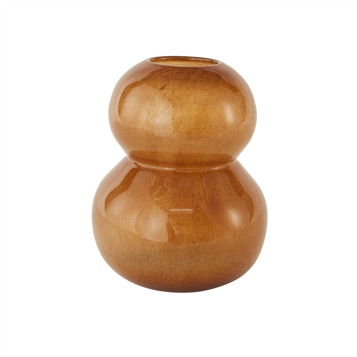 Lasi Vase Large - Amber -Ø25,5 x H30 cm par OYOY Living Design - Gifts $100 and more | Jourès