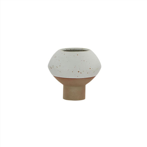 Hagi Mini Vase - White / Light Brown par OYOY Living Design - OYOY Mini | Jourès