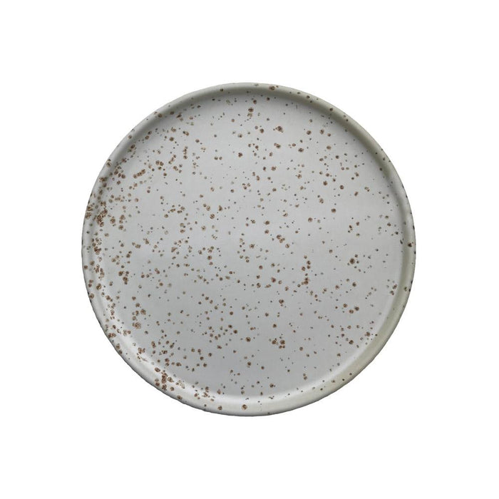 Inka Lunch/Dessert Plate - Pack of 2 - White / Light Brown par OYOY Living Design - OYOY Mini | Jourès