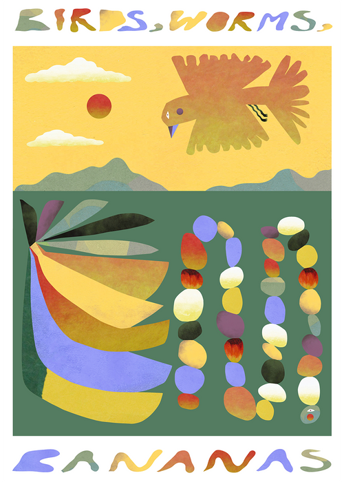 Birds, Worms, Bananas par Paper Collective - Black Friday 2024 | Jourès