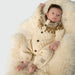 Eeley Knitted Jumpsuit - 3m to 12m - Angora Cream par MINI A TURE - Gifts $100 and more | Jourès