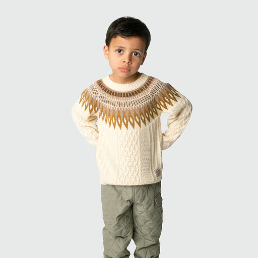 Timo Knitted Sweater - 12m to 4Y - Angora Cream par MINI A TURE - Holidays | Jourès