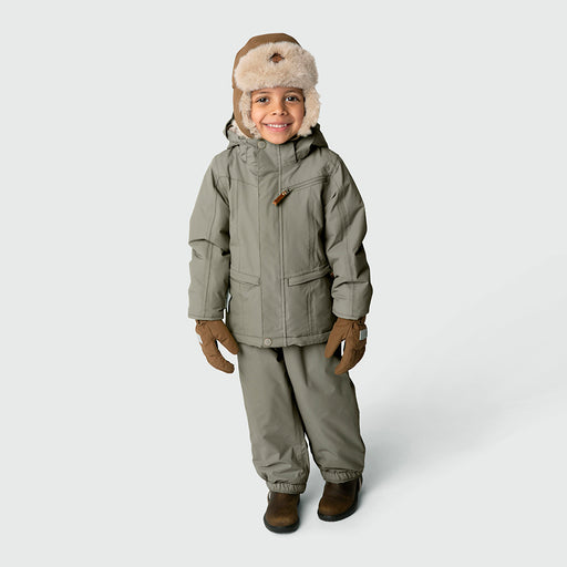 Crister Teddy Hood - 2Y to 5Y - Semolina Sand par MINI A TURE - Winter Collection | Jourès