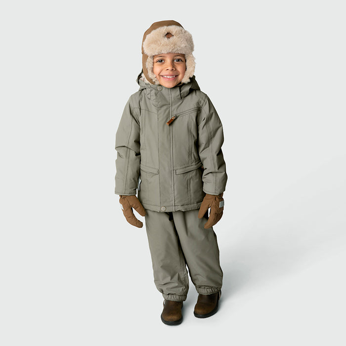 Crister Teddy Hood - 2Y to 5Y - Semolina Sand par MINI A TURE - Clothing | Jourès