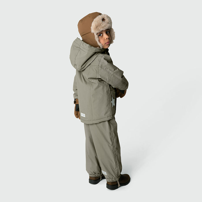 Crister Teddy Hood - 2Y to 5Y - Semolina Sand par MINI A TURE - Winter Collection | Jourès