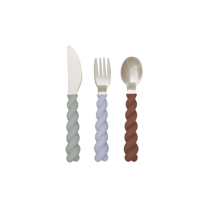 Mellow Cutlery - Pack of 3 par OYOY Living Design - Ustensiles | Jourès