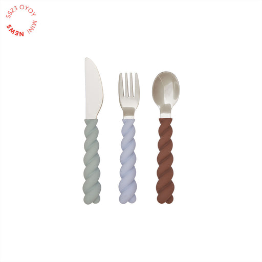 Mellow Cutlery - Pack of 3 par OYOY Living Design - OYOY Mini | Jourès