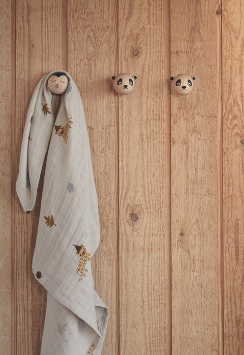 Mini Hook - Panda - Nature par OYOY Living Design - Nouveautés  | Jourès
