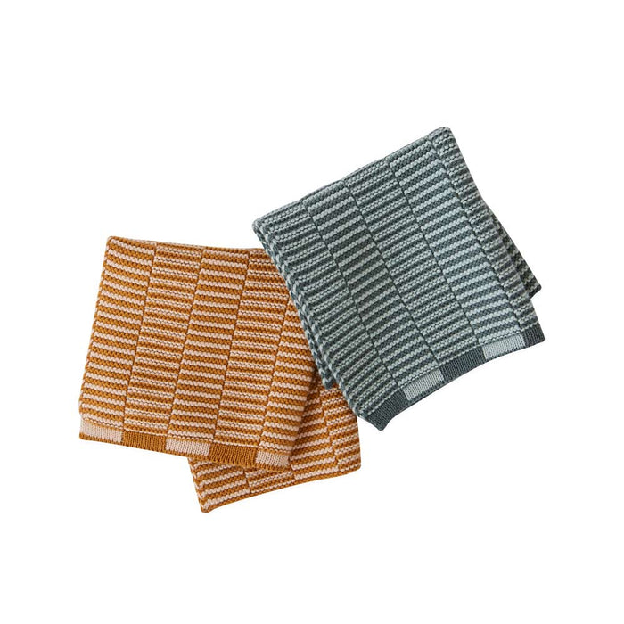 Stringa Dishcloth Caramel / Minty - Pack of 2 - H25 x W25 cm par OYOY Living Design - OYOY Mini | Jourès