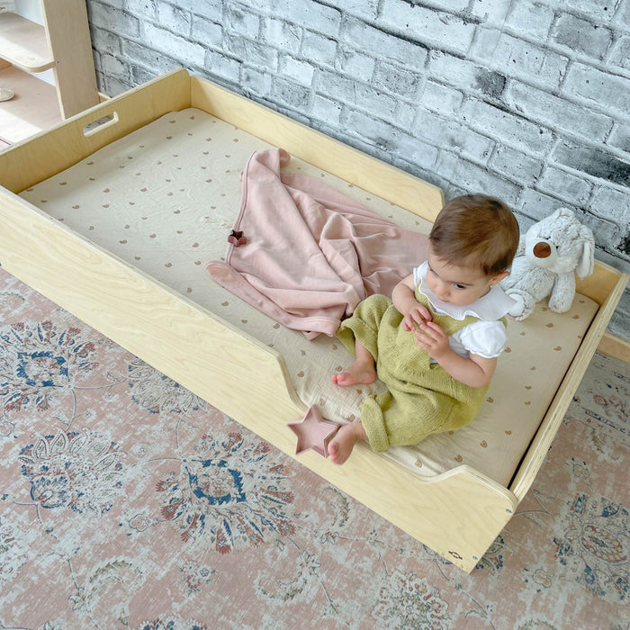 APPLE TWIN - Montessori Floor Bed with Rails par Sapiens Child - Baby | Jourès