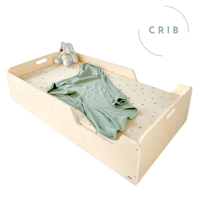 APPLE CRIB - Montessori Floor Bed with Rails par Sapiens Child - Baby | Jourès