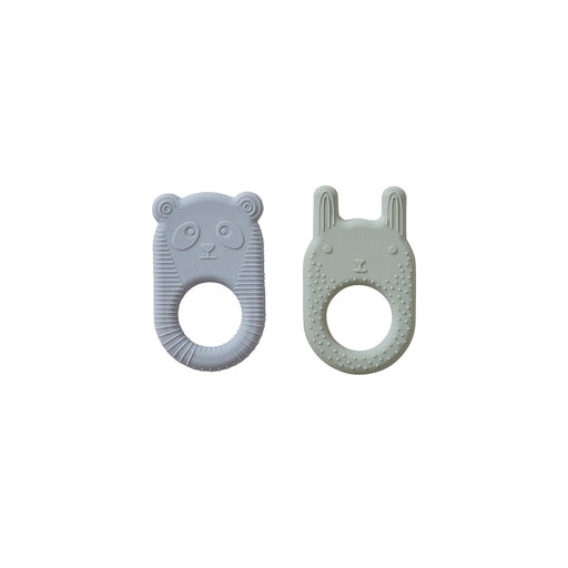 Ninka & Ling Ling Baby Teether - Pack of 2 - Pale Mint / Dusty Blue par OYOY Living Design - New in | Jourès