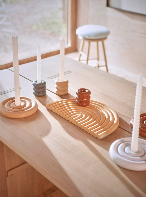 Savi Ceramic Candleholder - Low par OYOY Living Design - OYOY Mini | Jourès