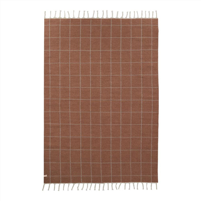 Grid Rug - Caramel / Offwhite par OYOY Living Design - Gifts $100 and more | Jourès