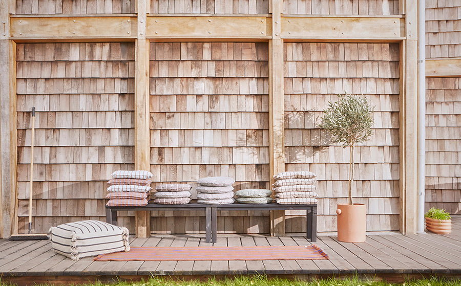 Outdoor Kyoto Cushion Square - Pale Blue par OYOY Living Design - The Canada Day Sale - 15% Off Storewide* | Jourès